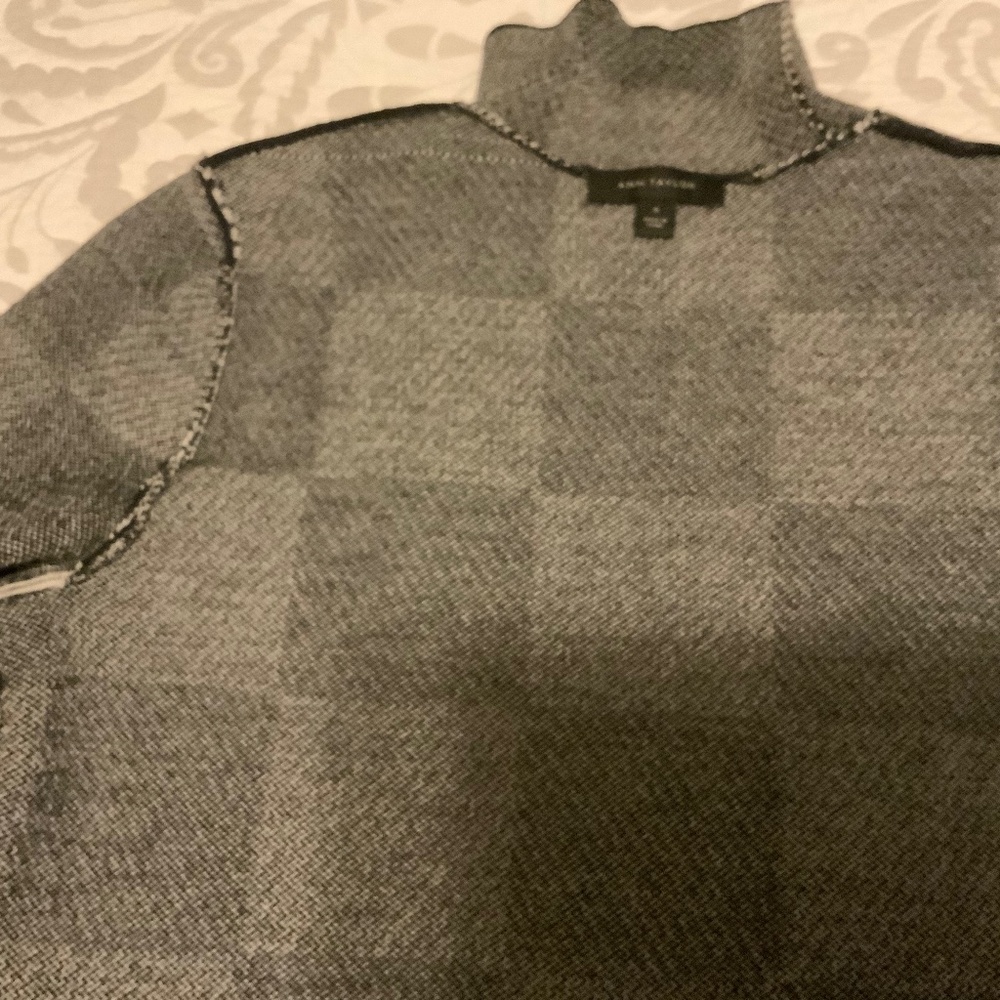 Ann Taylor Gray Houndstooth Knit Skirt Set